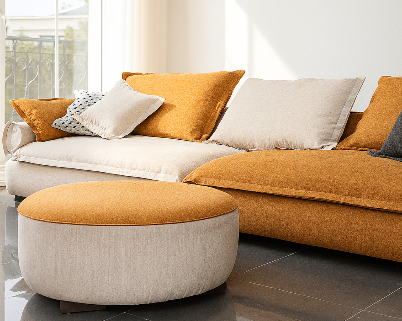 SOFA CAMLICA WITH PUFFY