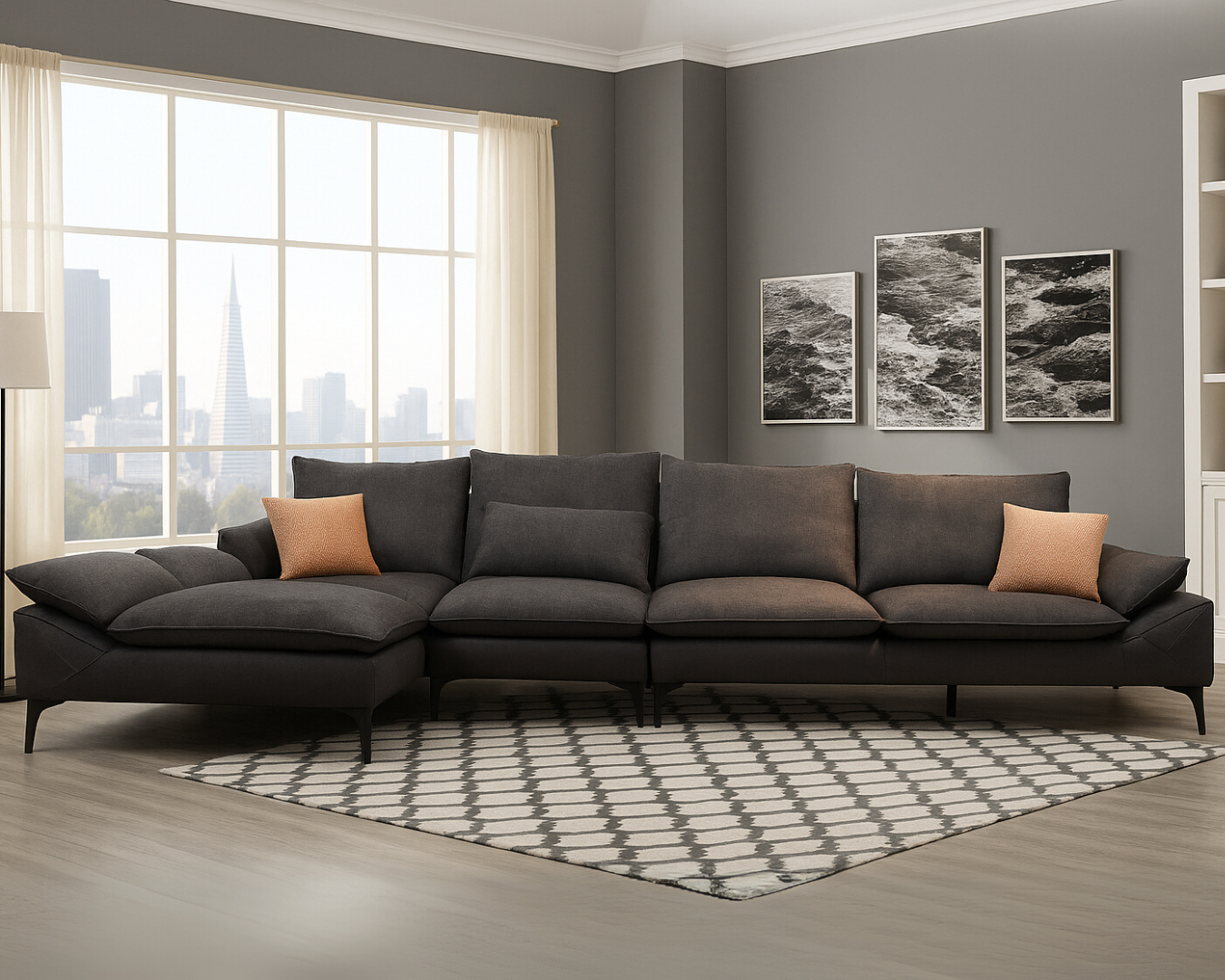SOFA REX L SHAPE RHS