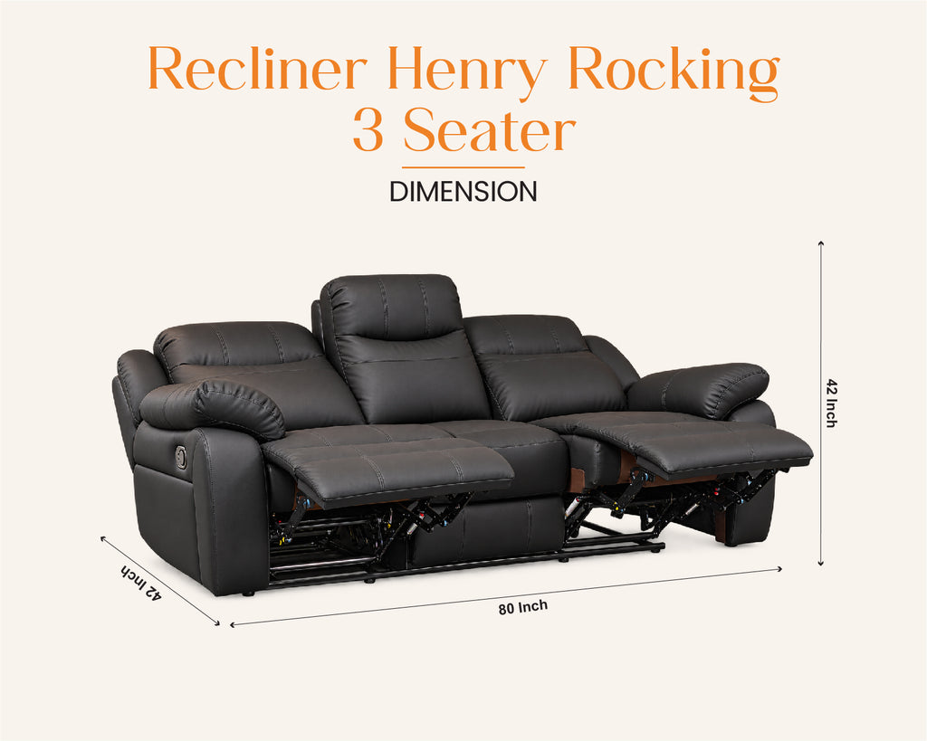 RECLINER HENRY 3 SEATER