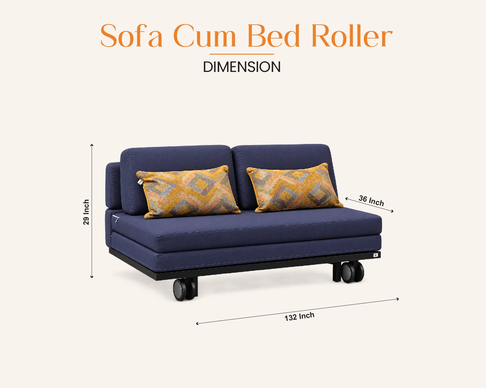 SOFA CUM BED ROLLER