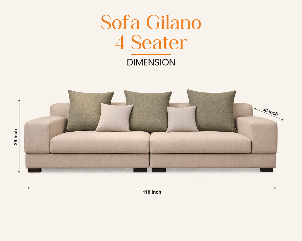 SOFA GILANO 4 SEATER