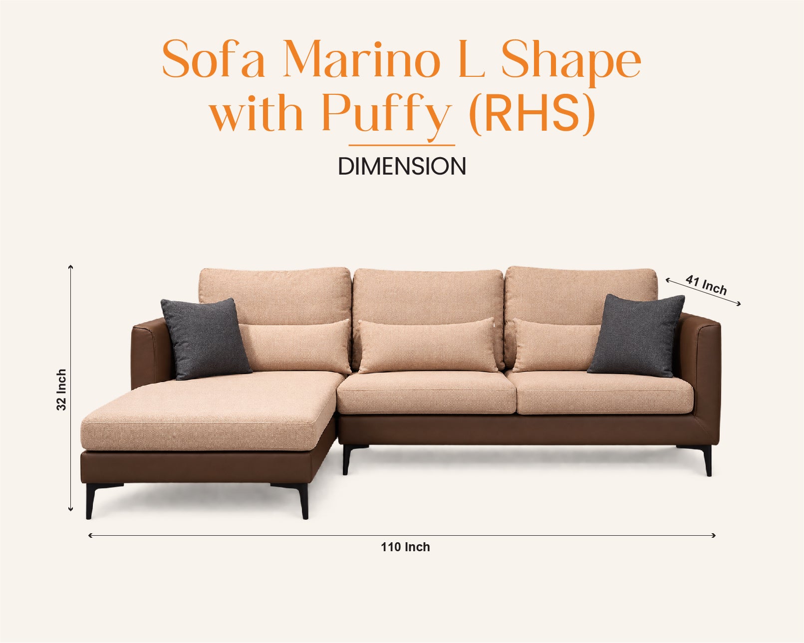 SOFA MARINO L SHAPE RHS