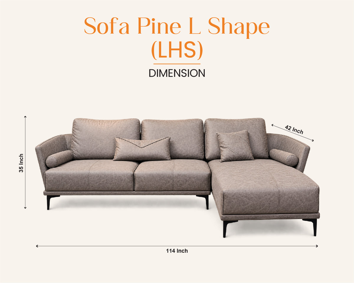 SOFA PINE L SHAPE LHS